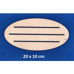 SKLEJKA #3mm Podkładka 20x10cm , podstawka 20x10cm  z otworami / 4949